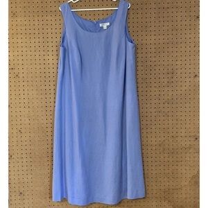 Elegant Blue Sleeveless Dress
